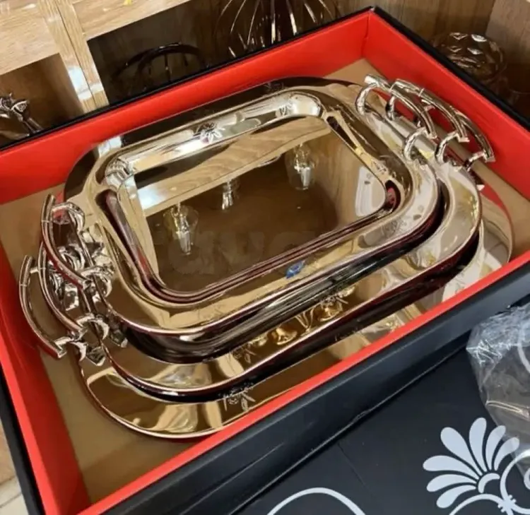 🎉🎉 Sèrie de plateaux en inox 🎉🎉