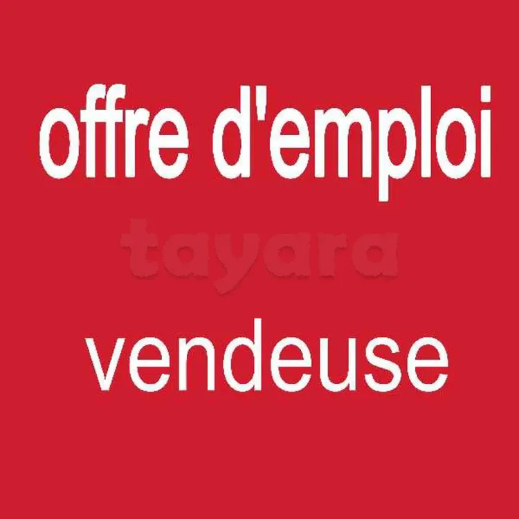 cherche vendeuse