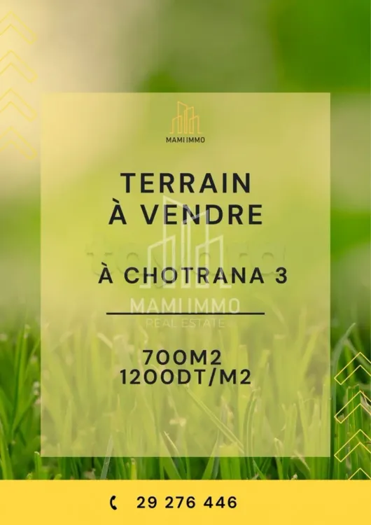 Terrain à vendre à Chotrana 3