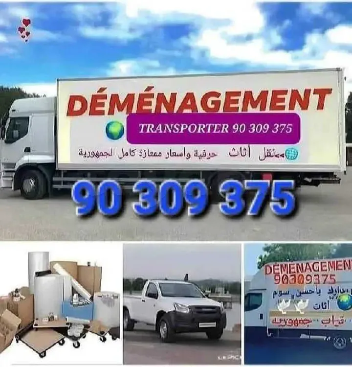 Services TRANSPORTEUR PRIX RAISONNABLE90309375 اسعارنا خيالية