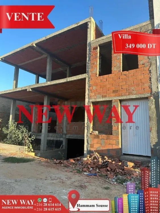 Villa inachevée à Hammam Sousse