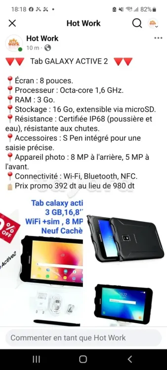 Tab calaxy active 2