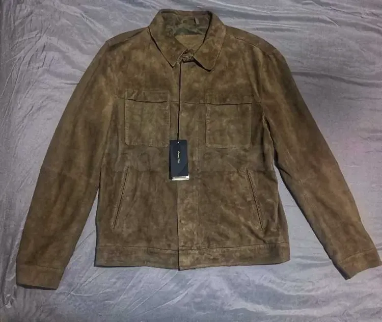 veste daim Massimo Dutti