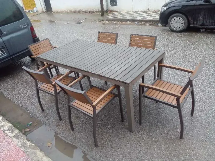 table jardin aluminium