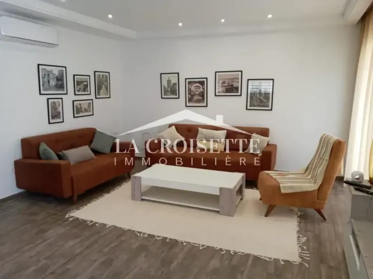 Rez-de-chaussée s2 meublé  avec jardin à louer à La Marsa MAL2961