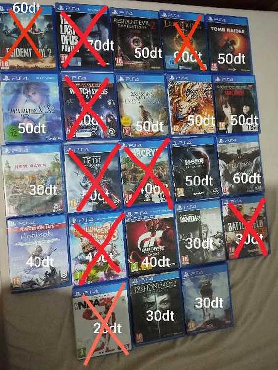jeux PS4 à vendre