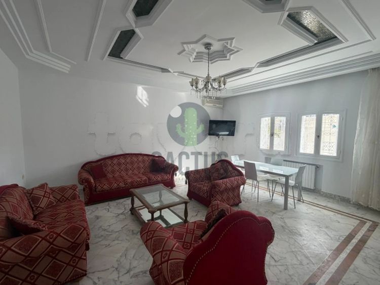 Location Annuelle: S+2 au RDC meublé à Néapolis, Nabeul.