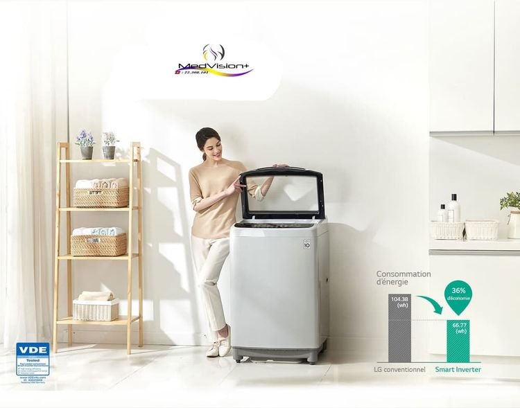 👉Machine a laver LG 11KG inverter (avec livraison)