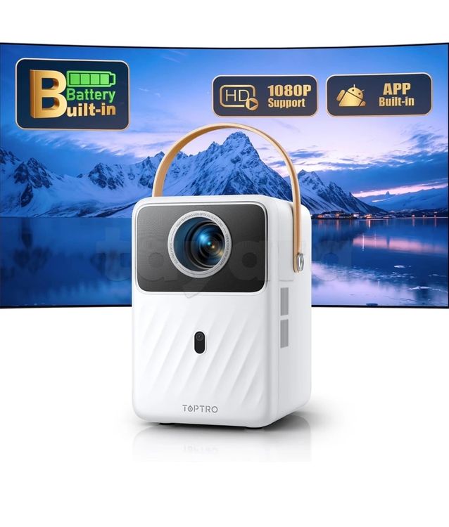 Mini Vidéoprojecteur avec Batterie Intégrée & Android TV Smart cacheté avec facture et garantie