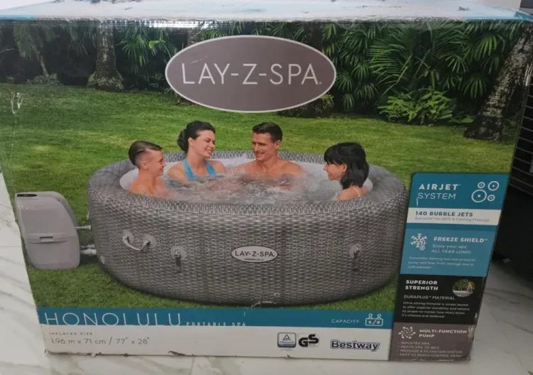 Spa gonflable Lay-Z-Spa Honolulu rond Airjet 4/6 places