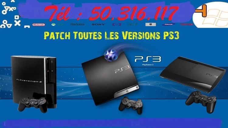 Patch & installation jeux tous types de consoles...Achat☎ :50316117
