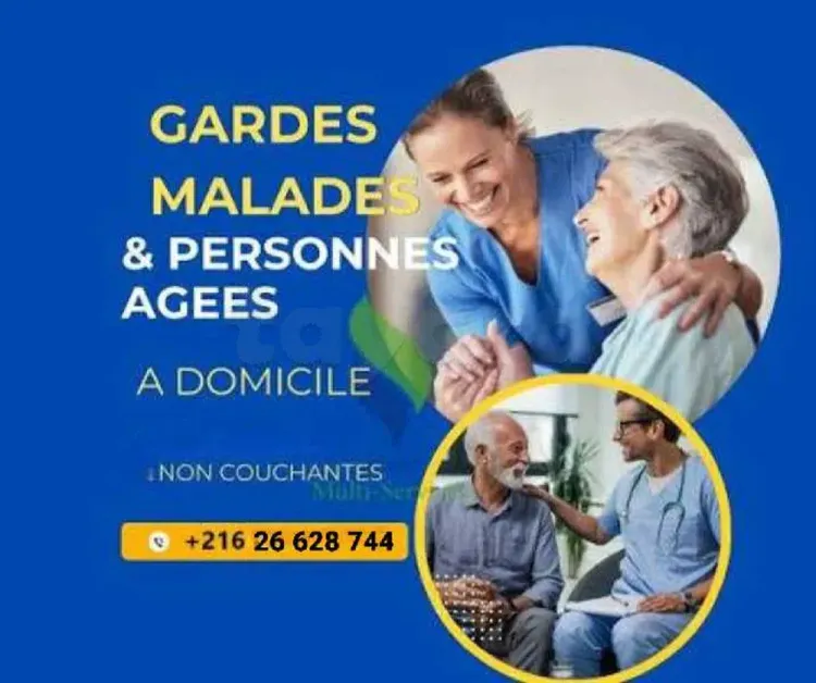 garde malade personnes âgées