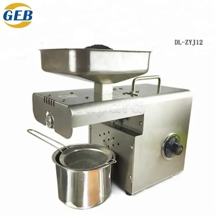 آلة عصر زيت كهربائية أوتوماتيكية، تعمل بالضغط البارد والساخن، للاستخدام المنزلي، لاستخراج زيت الأفوكادو، جوز الهند، الكتان، الفول السوداني، الخروع، بذور البريلا، الكانولا، والسمسم، بجودة تجارية.

Oil Press Machine Cold & Hot Press Automatic Electric Oil M