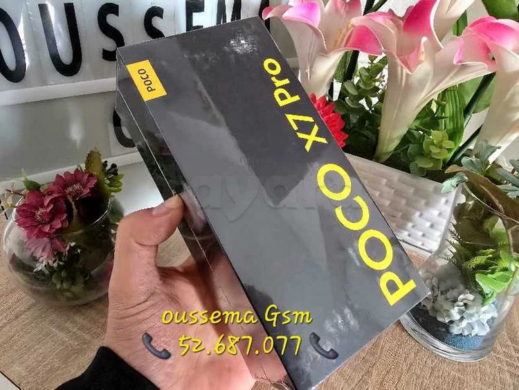 Xiaomi Poco X7 Pro 5G(12/512go)Neuf cacheté Validé 
Tél:52687077