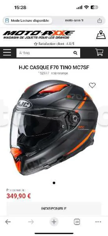 HJC CASQUE F70 TINO MC7SF