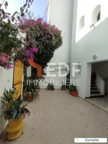 Etage de villa richement meublé Corniche Bizerte