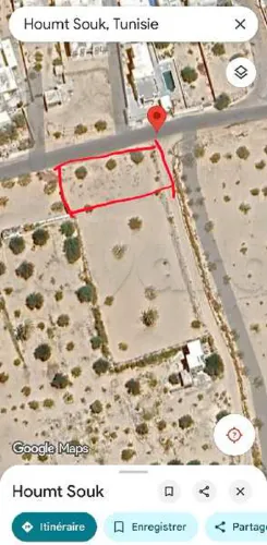 A vendre Terrain à Hachene Houmet Souk Jerba titré