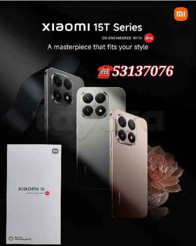 xiaomi 15T 5G Cacheté Neuf paquet fermé # validé ✔️
➖12/512=1500 dt
➖12/256=1350 dt
☎️53137076