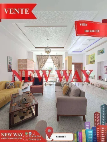 Villa à Sahloul 4  dans un quartier calme et Résidentiel