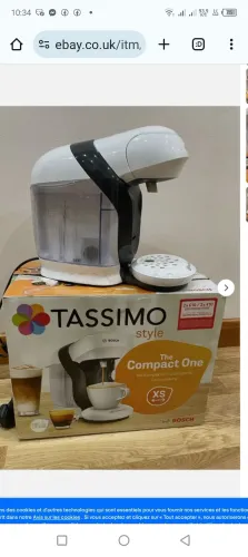 Cafetiere capsules tassimo bosh