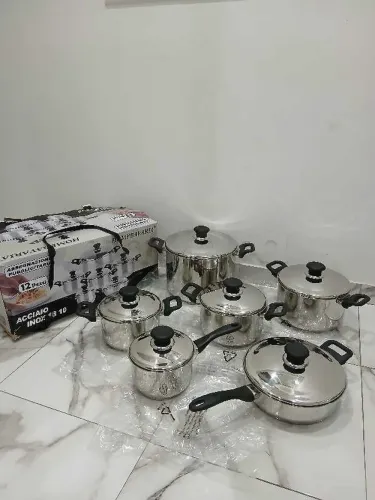 Des Casseroles 12 Pièces importé Inox 18/10 nouveau