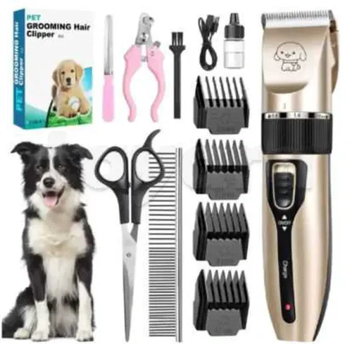 kit de toilettage professionnel pour animaux rechargeable