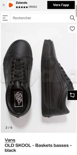 basket vans en cuir
