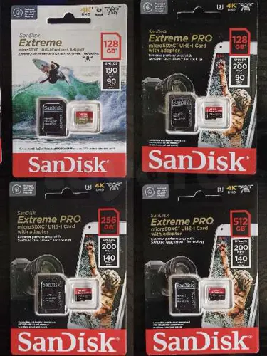 cartes mémoires SANDISK V30 4K