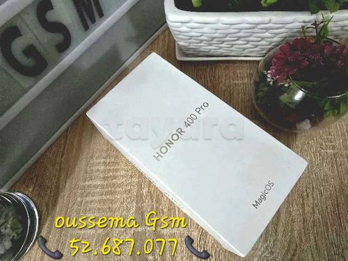 Honor 400 Pro (12/256go) Snapdragon™ 8 Gen 3 état Neuf
Tèl:52.687.077