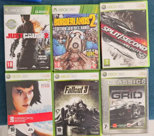 jeux xbox 360 20DT LE CD originaux
