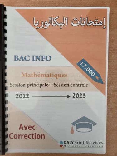 Pack Examens Bac Info (2012-2024) Imprimés + Corrigés
