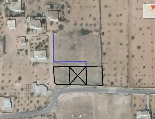 2 lots de terrain entre Route  el Ain km 12 et Manzel chaker km 11,5 goudronnée