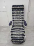 chaise longue pliable réglable cadre aluminium importé