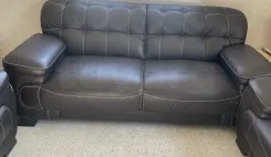 🛋️ Salon en semi-cuir à vendre