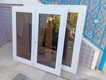 2 x Fenêtres aluminium 120x120 en très bon état