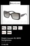 lunette solaire Ralph Lauren original ✅