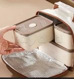 3 Boîtes à lunch avec sac isotherme