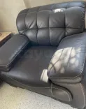 🛋️ Salon en semi-cuir à vendre