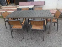 table jardin aluminium