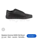 basket vans en cuir