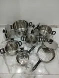 Des Casseroles 12 Pièces importé Inox 18/10 nouveau