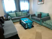 location appartement richement meublé par jour à Tunis route la Marsa Aouina une chambre salon