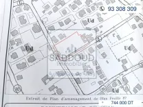 Terrain à vendre 3393 m² rectangulaire à route Manzel Chaker km 3.5, à gauche