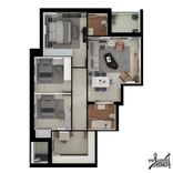 A vendre – Appartement S+3 au 2 éme  étage Haut Standing – Résidence LES VERGERS DE LA SOUKRA