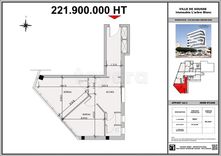 A vendre un bureau de 63,4 m² au 4 ème étage