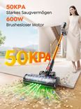 Aspirateur Sans Fil 45 KPa / 550 W – Autonomie 60 Minutes – Charge Murale, Écran Tactile