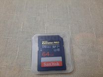 Carte mémoire SanDisk Extreme PRO 64G 170MB/S Class 10