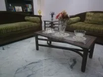 Séjour en bois massif