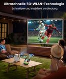 Mini Vidéoprojecteur avec Batterie Intégrée & Android TV Smart cacheté avec facture et garantie