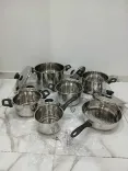 Des Casseroles 12 Pièces importé Inox 18/10 nouveau